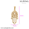 33202 Xuping trendy fake gold jewelry molds for sale special hand shape 18k gold plated pendant